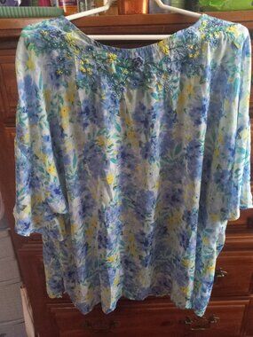 Jason Wu Sheer Summer Shirt Plus Size